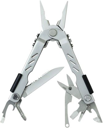 Picture of Gerber 05500 Compact Sport Multi-Plier 400, Needle Nose, Stainless, 12 Components, Ballistic Sheath