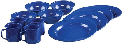 Picture of Coleman 2000016404 Rugged Series 12pc Enamelware Dining Set