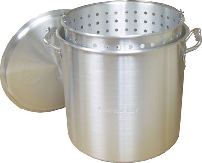 Picture of King Kooker KK60 60Qt Aluminum Pot Basket Lid