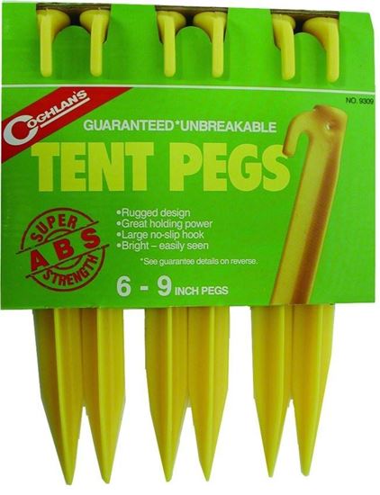 Picture of Coghlans 9309 ABS Tent Pegs 9" 6Cd (217257)