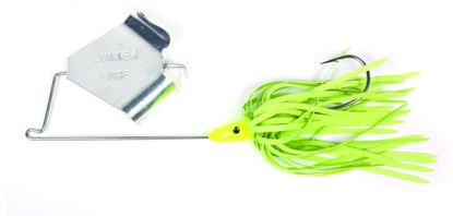 Picture of Lunker Lure 4238-0662 Original Buzz Bait, 3/8 oz, Chartreuse Skirt/Silver Blade