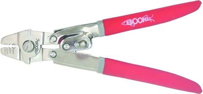Picture of Boone 06001 Deluxe Crimping Tool SS, Red Handles, 10"