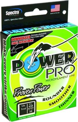Picture of Power Pro 21101500100DE Spectra Braided Downrigger Cable Relacement 150lb 300 Moss Green