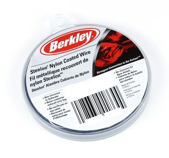 Picture of Berkley D30BL Steelon Nylon Coated Wire 30' 30# Black
