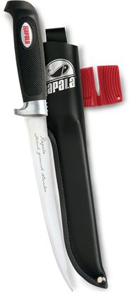 Picture of Rapala BP709SH1 Soft Grip Fillet Knife, 9" Stainless Blade, w/Sharpener & Sheath