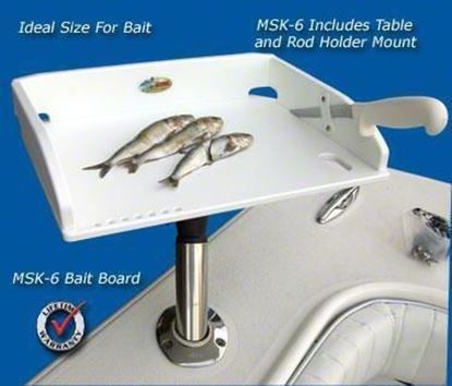 Picture of Deep Blue MSK-6 Small Bait Table w/ MSR Arm & MS202 Ball Mount 14"x11"