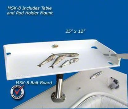 Picture of Deep Blue MSK-8 Large Bait Table w/ MSR Arm & MS202 Ball Mount 25"x12"
