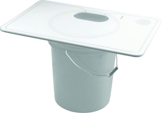 Picture of Rapala FNCB Fillet 'N Carry Board, Fits 4, 5 & 6 Gallon Buckets, Food Grade Plastic, 15 1/2" x 23 1/2"