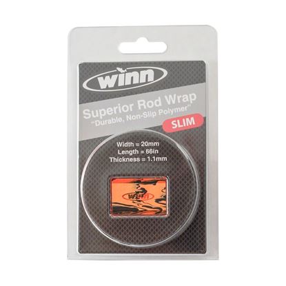 Picture of Winn Grips BOW11-ORB SLIM Rod Grip Overwrap, 66" L, 20mmW, Orange/Blk, All-Weather-Durable WD Polymer Material