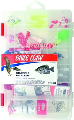 Picture of Eagle Claw TK-CRPPE1 Crappie Fishing Tackle Kit 53pcs