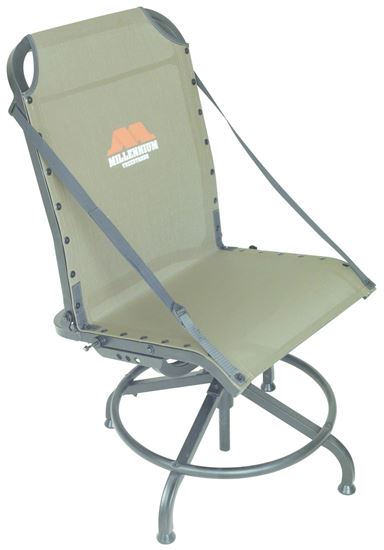 Picture of Millennium G-200 Shooting Chair for Tower Stands, Swiveling, Aluminum w/Steel Base, 17" - 24" Height, Olive Drab
