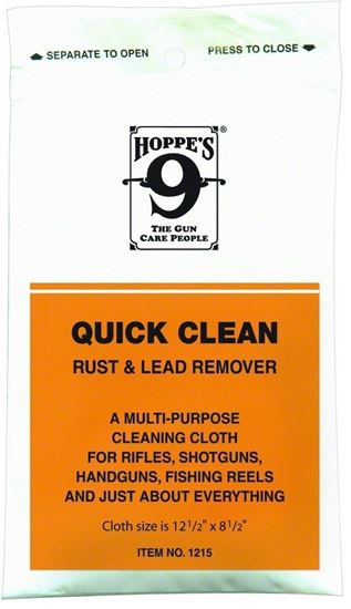 Picture of Hoppes 1215 No. 9 Quick Clean Rust And Lead Remover Cloth, Poly Bag