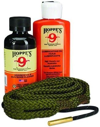 Picture of Hoppes 110022 BoreSnake 1.2.3 Done! Pistol Cleaning Kit 22Cal Clam