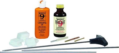 Picture of Hoppes D17B Cleaning Kit .17-.204 Caliber, W/ 3 Piece Steel Rod, Clam