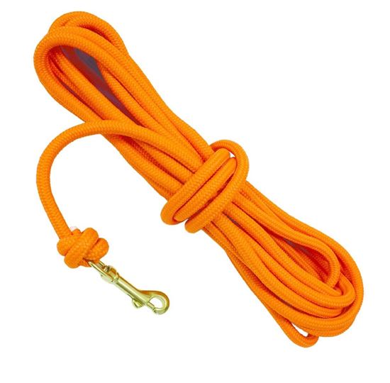 Picture of DT Systems 50400 Dog Training Check Cord 3/8" Blaze Orange 30 Ft