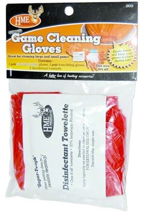Picture of HME HME-GCG Game Cleaning Gloves w/Towlette