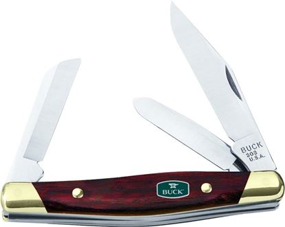 Picture of Buck 0303RWS Cadet 3-Blade Folding Pocket Knife, Rosewood Handle