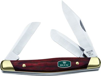 Picture of Buck 0301RWS Stockman 3-Blade Folding Pocket Knife, Rosewood Handle