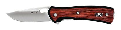 Picture of Buck 0341RWS Vantage Avid Folding Liner lock Knife, 2 5/8" 420 HC Steel, Rosewood Inlay handle w/ deep pkt clip