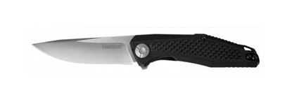 Picture of Kershaw 4037 Atmos Folding Knife, Satin 3" blade, G10 handle w/carbon fiber overlay, Ball bearing opening w/flipper Box