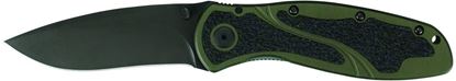 Picture of Kershaw 1670OLBLK Blur Assisted Opening Folding Knife, 3.4" Blade, Olive Handle/Black Blade