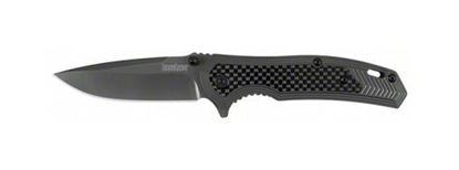 Picture of Kershaw 8310 Fringe Folding Knife, Assisted Opening, Gray coated 3" blade, Gray handle w/carbon fiber Box