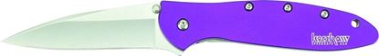 Picture of Kershaw 1660PUR Leek Assisted Opening Folding Knife, 3" Drop Point Blade, Jewel Tone Purple