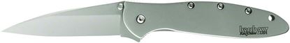 Picture of Kershaw 1660X Leek Assisted Opening Folding Knife, 3" Drop Point Blade, Stainless Handle, Clam