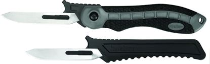 Picture of Kershaw 1890X Lonerock RBK Folding Knife, 4.4" Exchangable 60A Scalpel Blade, w/15 Extra Blades, Clam
