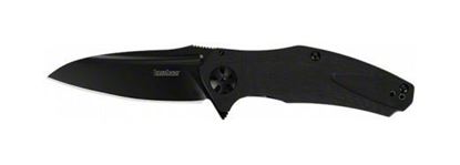 Picture of Kershaw 7007BLK Natrix Folding Knife, Black oxide 3.25" blade, G10 handle, Manual opening w/ flipper, Reversable clip Box