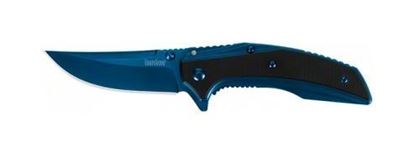 Picture of Kershaw 8320 Outright Folding Knife, Assisted Opening, Blue PVD coated 3" blade, G10/Blue PVD coated handle, Box