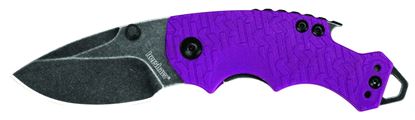Picture of Kershaw 8700PURBW Shuffle Multifunction Folding Knife, 2.4" Blade, Liner Lock, Screw Driver, Bottle Cap Opener, Purple Blackwash