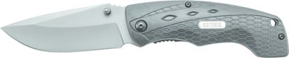 Picture of Old Timer 2147OTCP Copperhead Drop Point Liner Lock Folding Knife, 3.44" Blade, Belt Sheath
