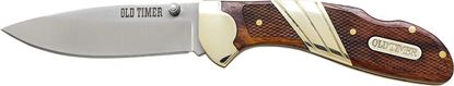 Picture of Old Timer 31OT Medium Lockback Clip Folder Knife, 7Cr17MoV Steel, Wood Handle, Pocket Clip