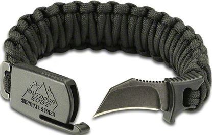 Picture of Outdoor Edge PCK-80C Para-Claw Knife Bracelet, Black, Medium (6.3-7) Blister