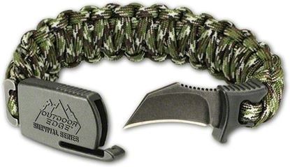 Picture of Outdoor Edge PCC-80C Para-Claw Knife Bracelet, Camo, Medium (6.3-7) Blister