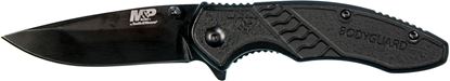 Picture of Smith & Wesson MPBG30 M&P Bodyguard Clip Folder, 8Cr13MoV Steel 3.75 Blade, Glass Nylon Filled Handle, Liner Lock, Thumbstud, Finger Flipper