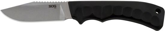 Picture of SOG ACE1001-CP Ace Knife, Straight 3.8" Fixed Blade, Stonewash Finish, , Black Sheath, Rubber Handle