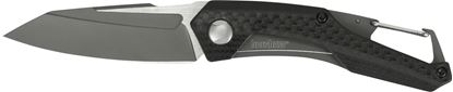 Picture of Kershaw 1220 Reverb Folding Knife, Frame Lock, 2.5" Blade, Extra Deep Carry Pocketclip, Carabiner Clip