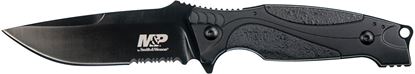 Picture of Smith & Wesson MPM2.0F40 M&P 2.0 Fixed Blade, 8Cr13MoV Steel 4 Blade, Rubber Overmold Handle w/ Thermoplastic Sheath, Full Tang, Thumb Jimping