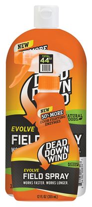 Picture of Dead Down Wind 1394418 Evolve 3D+ Odor Eliminator Field Spray Natural Woods 44oz