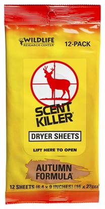 Picture of Wildlife Research 580 Scent Killer Autumn Formula Dryer Sheets, 12-Pack