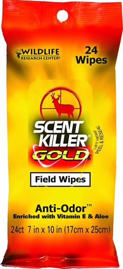 Picture of Wildlife Research 1295 Scent Killer Gold Field Wipes , 24-Pack