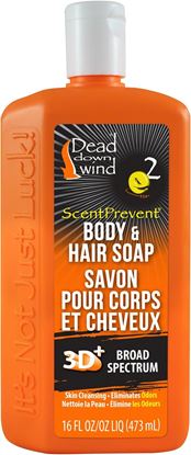 Picture of Dead Down Wind 121618 Scent Prevent 3D+ Body & Hair Soap 16oz (241186)