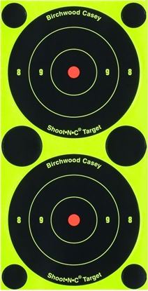 Picture of Birchwood Casey 34315 Shoot-N-C 3" Bullseye Target 15/Pk