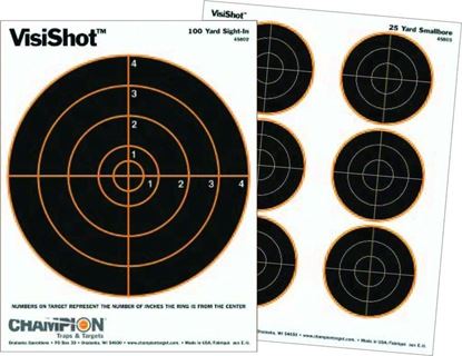 Picture of Champion 45826 Visicolor Target, Double 5" Bullseye, 8.5"x11", 10pk