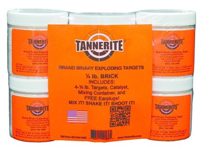 Picture of Tannerite 1/4BR Binary Exploding Target, 1/4 Brick 4pk 1/4Lb