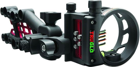 Picture of TRUGLO TG7515B Carbon Hybrid Bow Sight Micro 5 Light 19 Black