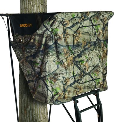 Picture of Muddy MCB-MF2 Big Buddy & Sky-Rise Ladderstand Blind Kit, 25" x 25" Zippered Entrance, 3/4 Surround, Epic Camo