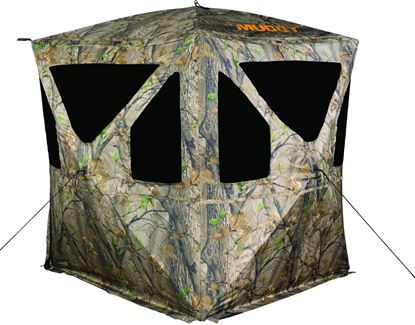 Picture of Muddy MGB0500 Ravage Ground Blind, 72" W x 64" H, Interior Gear Pockets, Carry Bag, Epic Camo
